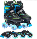 Children's 2-in-1 Adjustable Light Up Roller Skates - Interchangeable