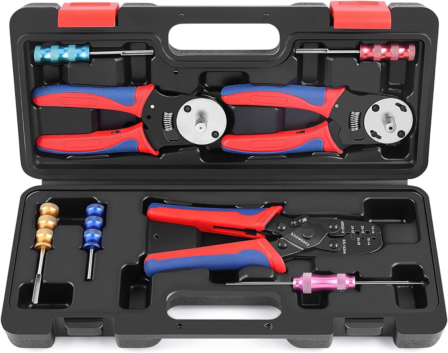 Knoweasy Crimp Tool Kit for Deutsch DT Connectors - 8PCS Set