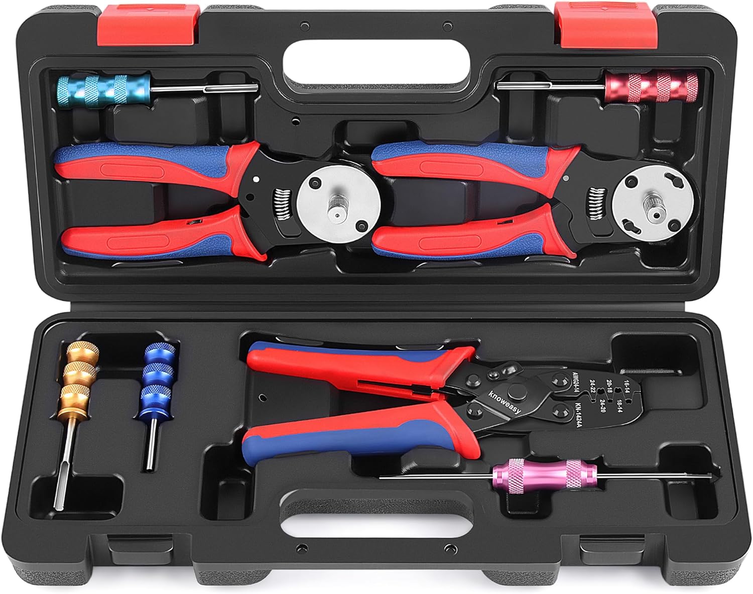 Knoweasy Crimp Tool Kit for Deutsch DT Connectors - 8PCS Set