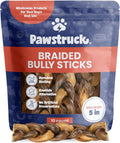 Pawstruck Tough Braided Bully Sticks: Aggressive Chewers' Favorite