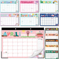 Large Desk Calendar 2025-2026 18-Month Desk Pad - Big Monthly Planner