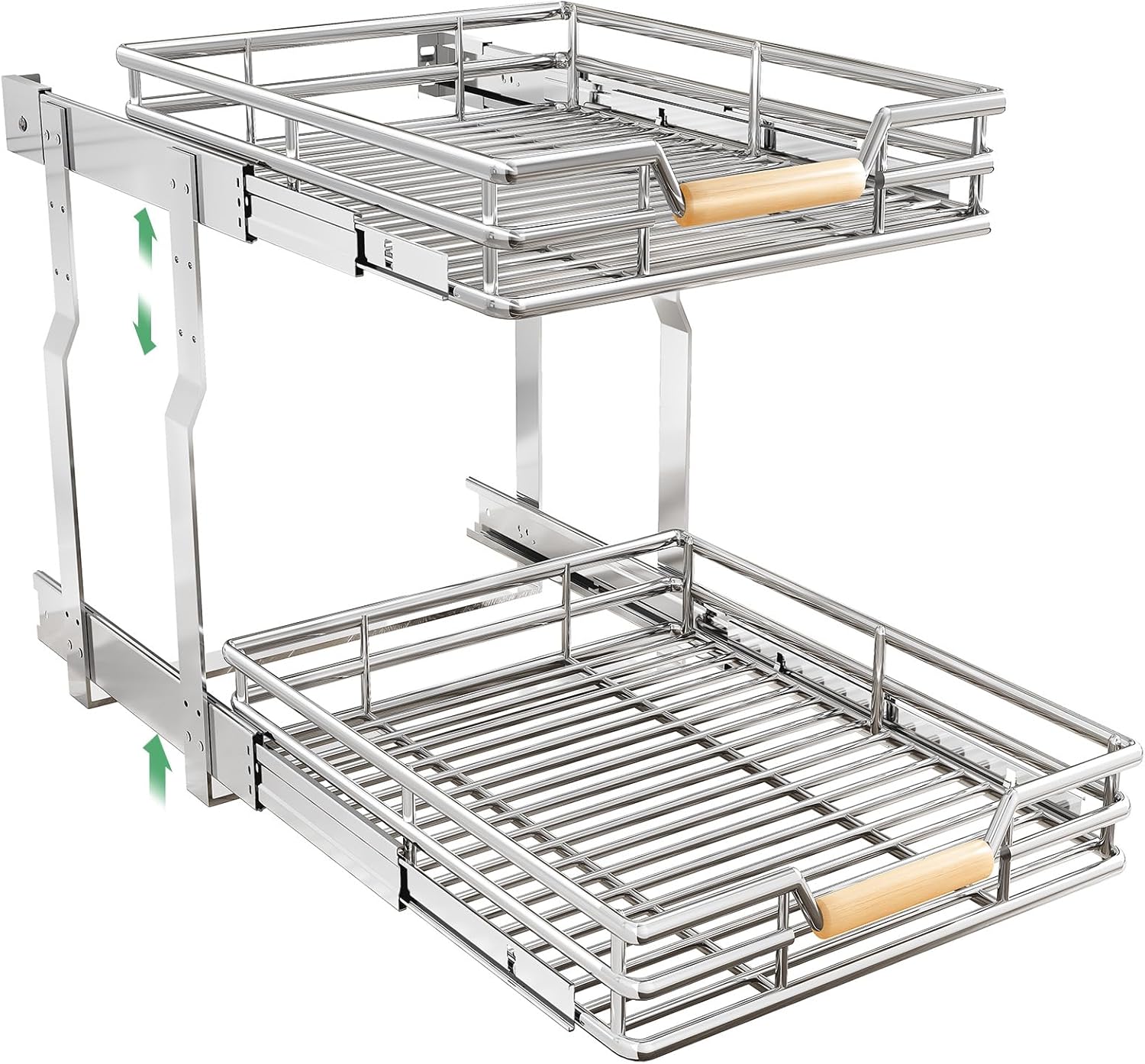 Kitstorack Pull Out Cabinet Organizer for Pots and Pans Storage