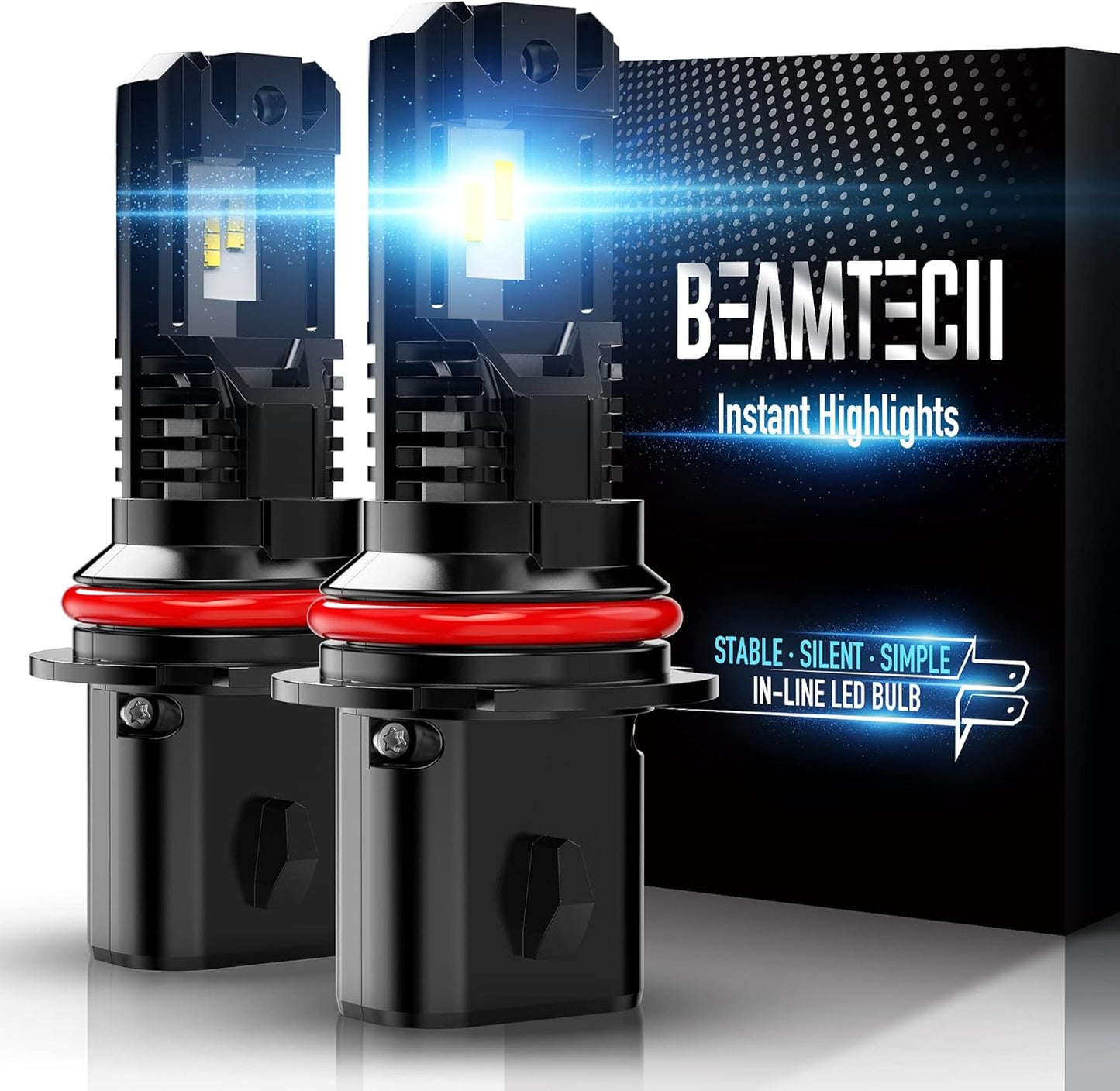 BEAMTECH 9007 Fog Light Bulbs for Powersports Vehicles Upgrade