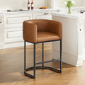 26 in H Counter Height Bar Stools Modern Barrel Counter Stools