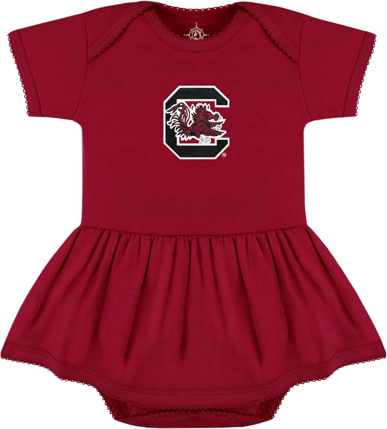 Creative Knitwear College Baby Picot Bodysuit Dress for Girls