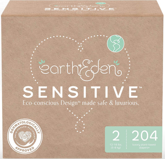 204 Count Eco Hypoallergenic Diapers | Size 2