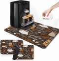 Arttown Retro Coffee Mat Set - Stain-Resistant Kitchen Essential
