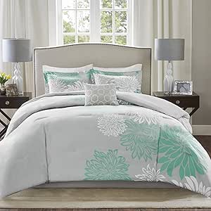 Comfort Spaces Enya Comforter Set - Modern Floral Design Bedding