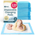 Disposable Changing Pads for Baby 220 Pack - Super Absorbent Liners