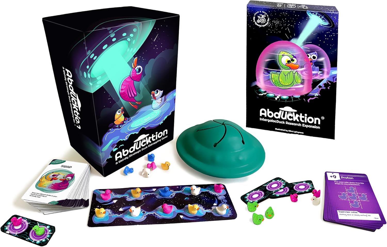 Abducktion Bundle Base and IntergalacDuck Expansion Combo Pack