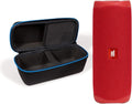 JBL Flip 5 (Red) Bundle with divvi! Hardshell Case - Portable Power