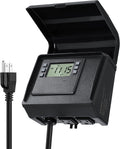 Digital Pool Timer for Above Ground Pools - Plug-in 7-Day Timer