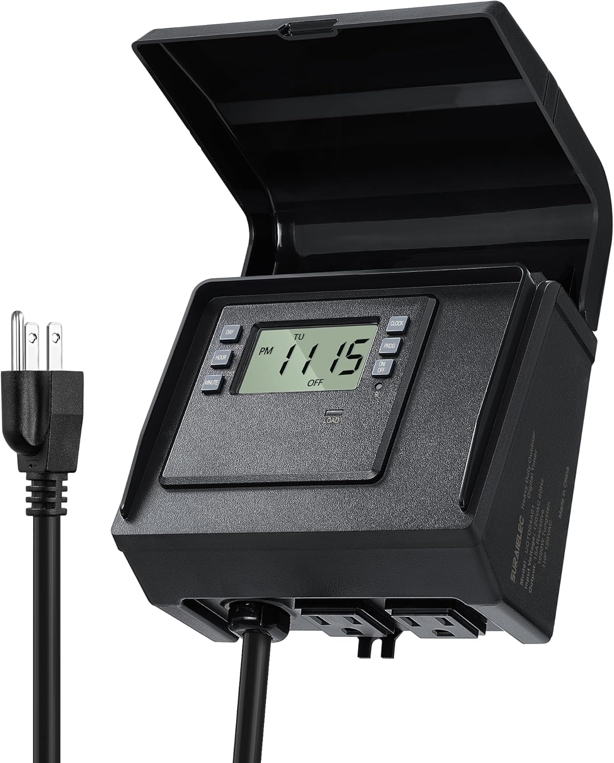 SURAIELEC Digital Pool Timer for Above Ground Pools with Dual Outlets