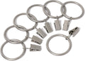 Satin Nickel Curtain Rings - Securely Hang Your Curtains!
