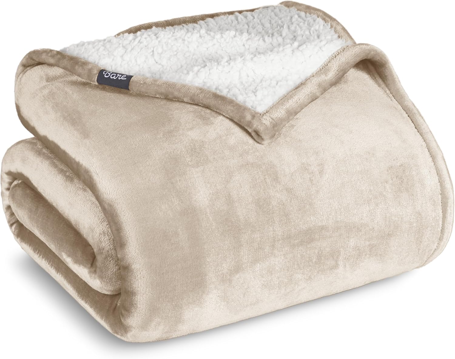 Bare Home Sherpa Fleece Blanket - Soft, Warm & Reversible