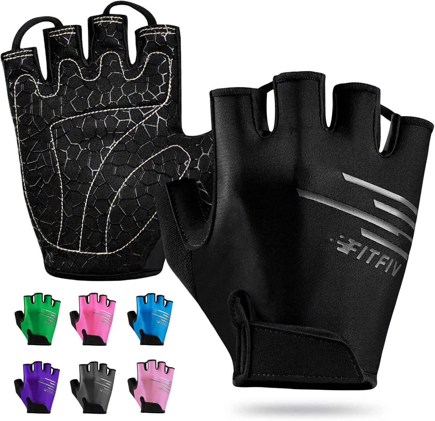 FITFIV Half Finger Cycling Gloves - Outdoor Workout Essential