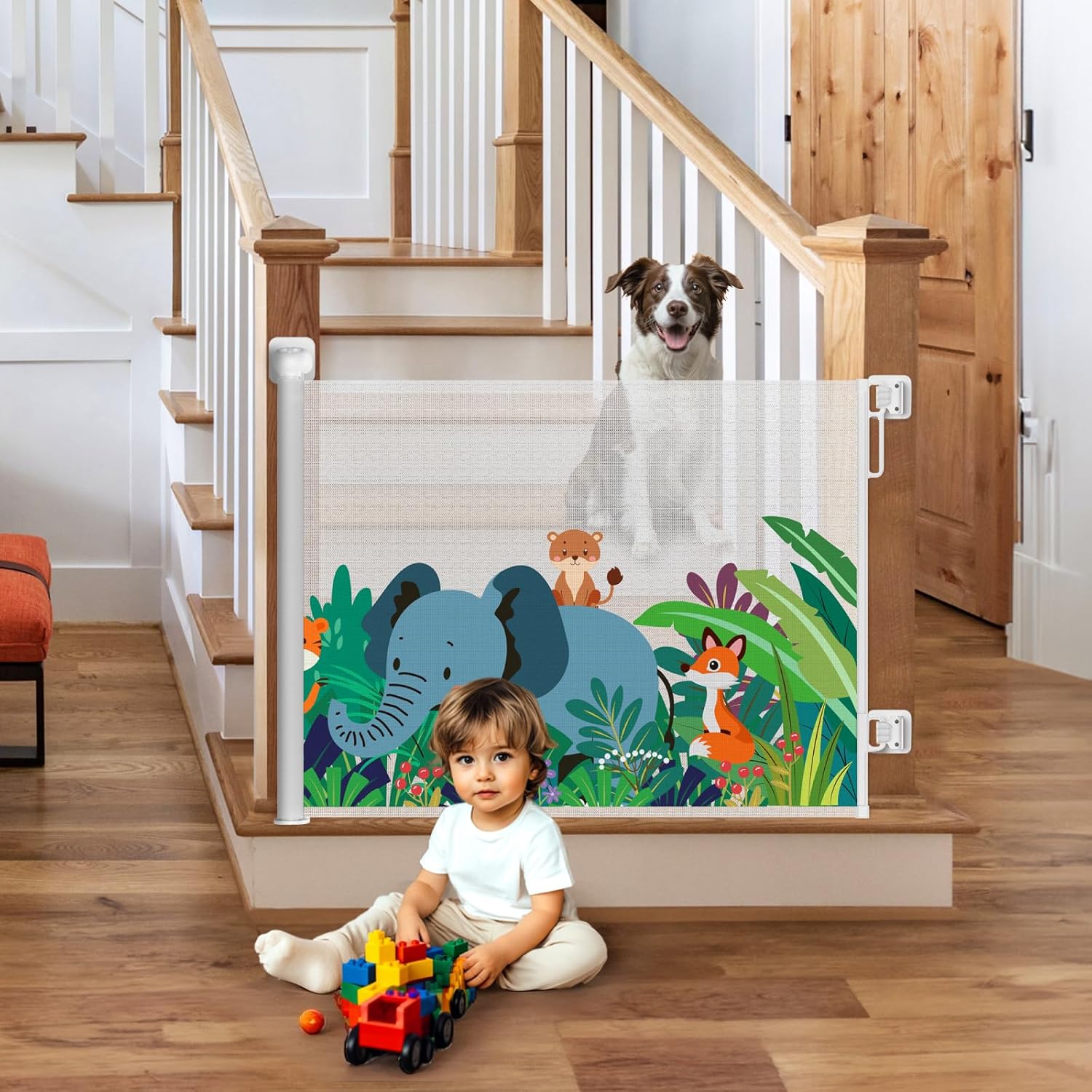 Retractable Baby Gates for Doorways & Stairs by HOMEAL