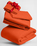 Twin Poppy Orange Sheets Set - 3 PC Iconic Collection
