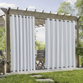 Outdoor Blackout Curtains 2 Panels 200in Width x 84in Length