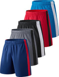 Men's Quick Dry Athletic Basketball Shorts 9in Inseam - 5 Pack Imports