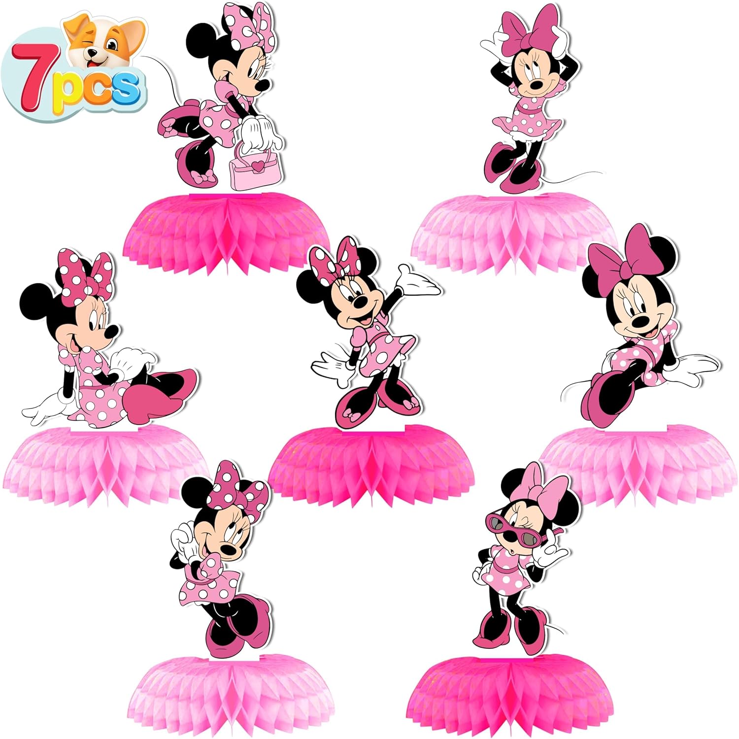 Minnie Mouse Honeycomb Centerpieces - Cosershow