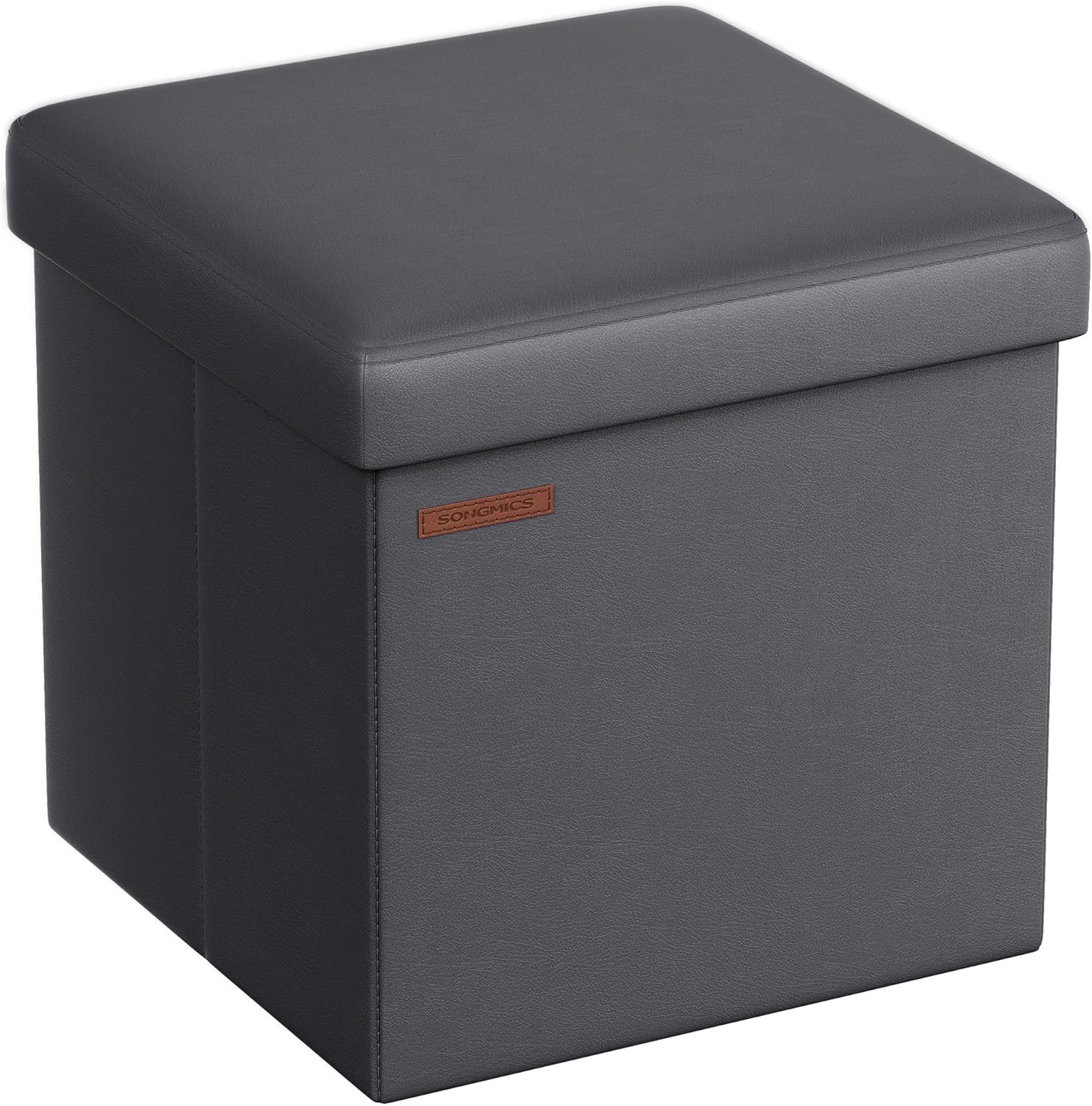 SONGMICS Mazie Collection 15 Inches Storage Ottoman for Home
