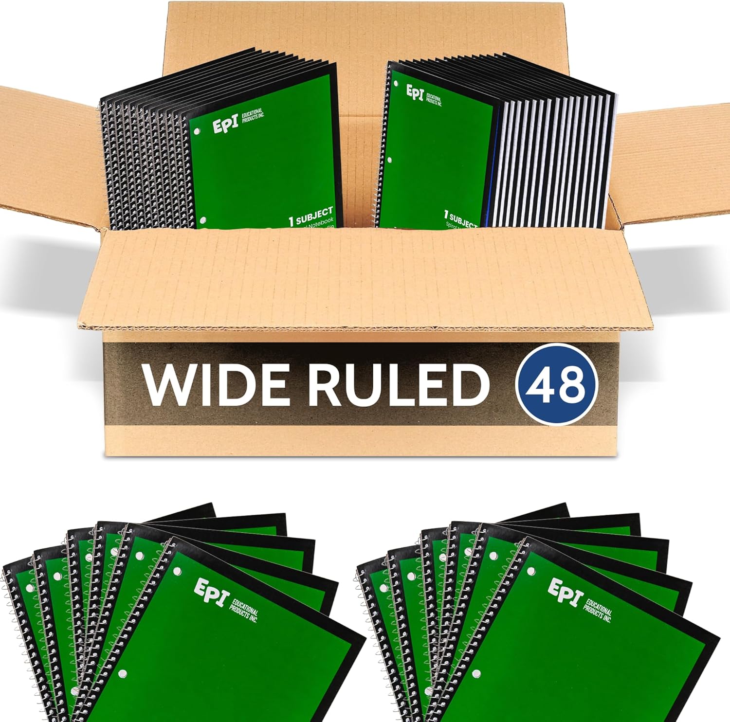 EPI Spiral Notebook - Durable Binding for School & Office Use