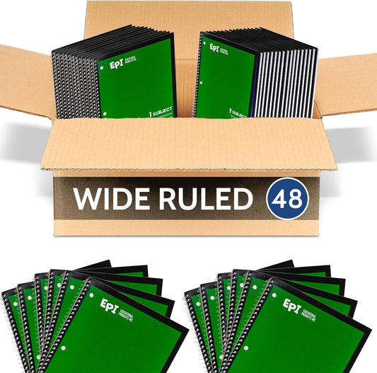 EPI Spiral Notebook - Durable Binding for School & Office Use