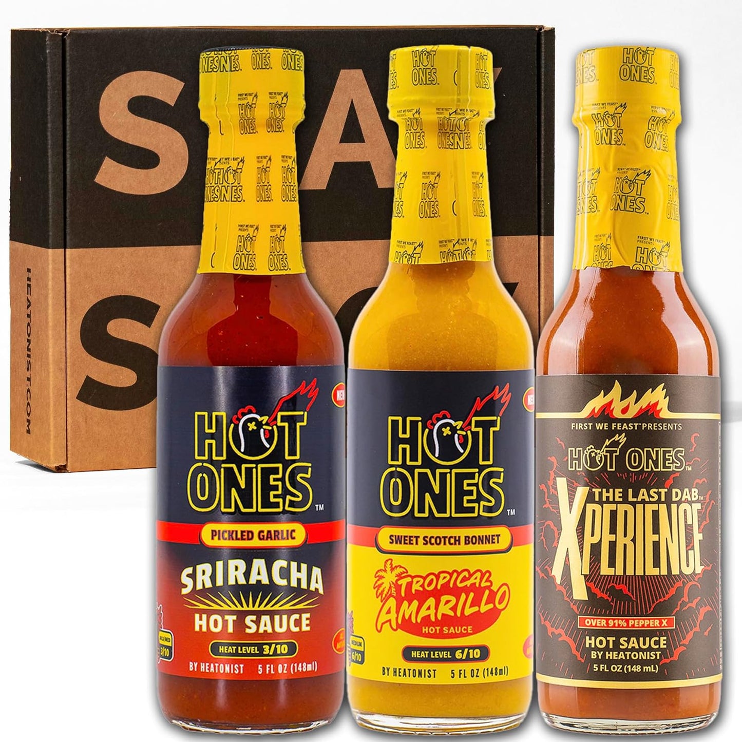 Hot Ones Hot Sauce Challenge Set - Season 27 Trio Gift Pack