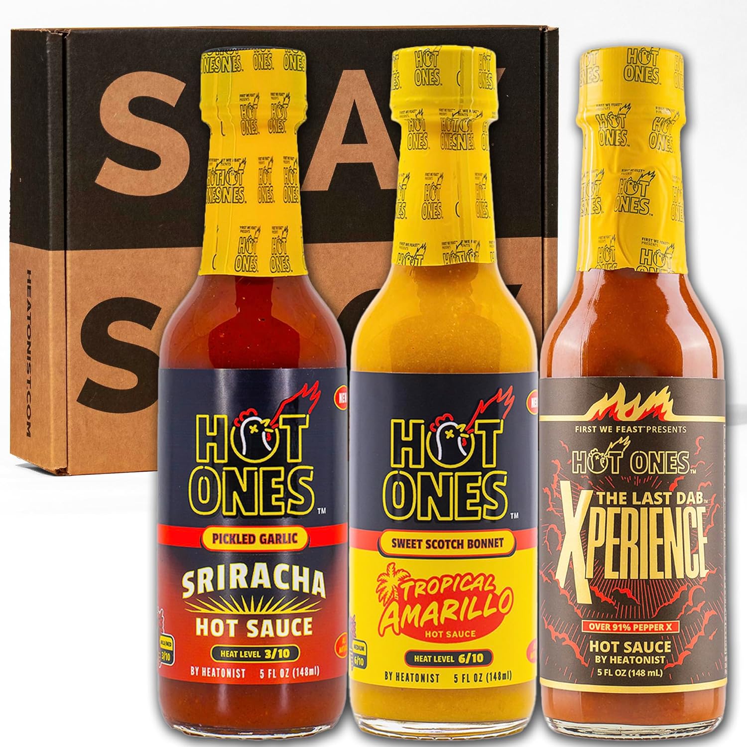Hot Ones Hot Sauce Challenge Set - Season 27 Trio Gift Pack