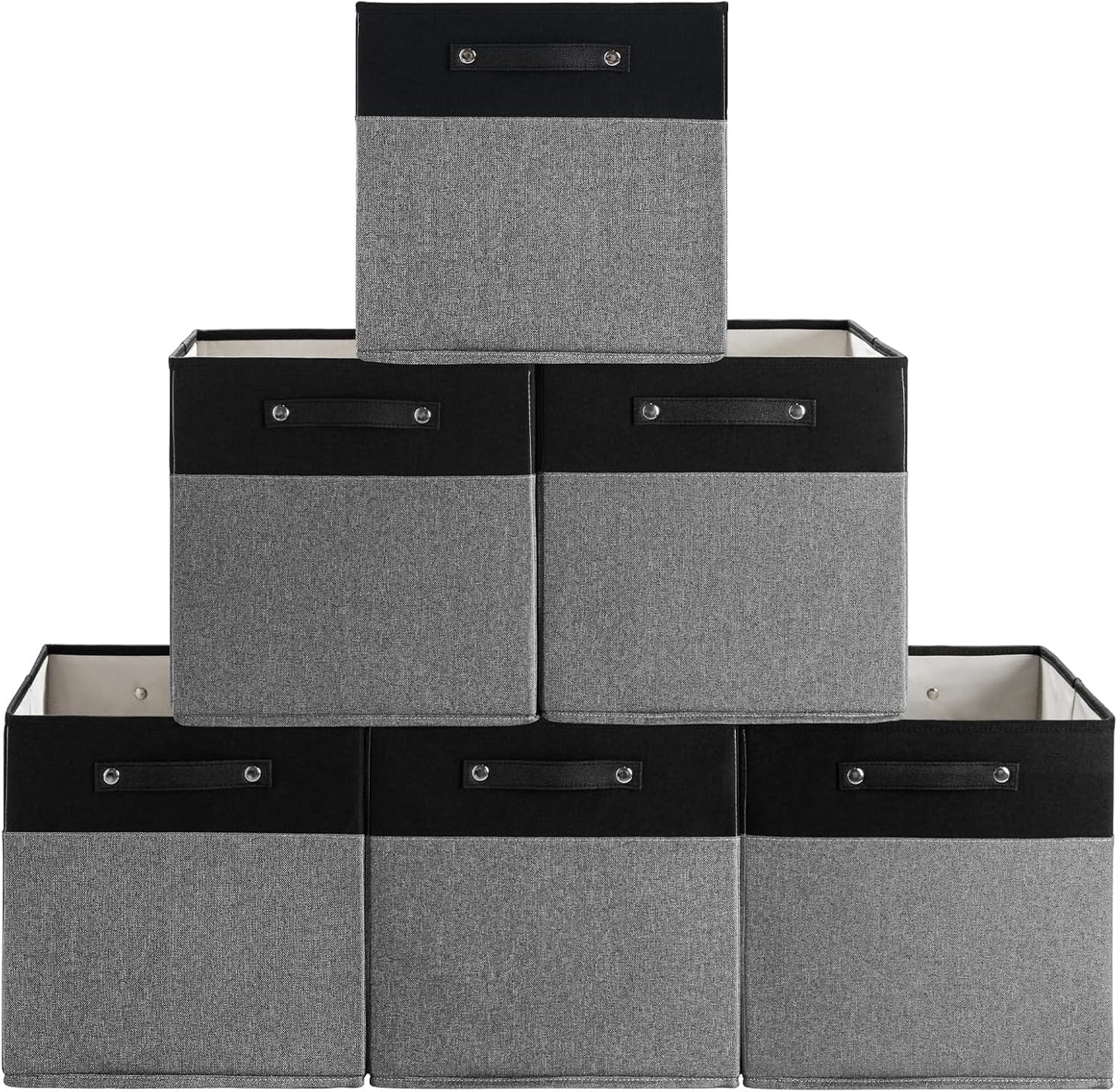 13 x 13 Inch Fine Linen Storage Bins for Stylish Organization
