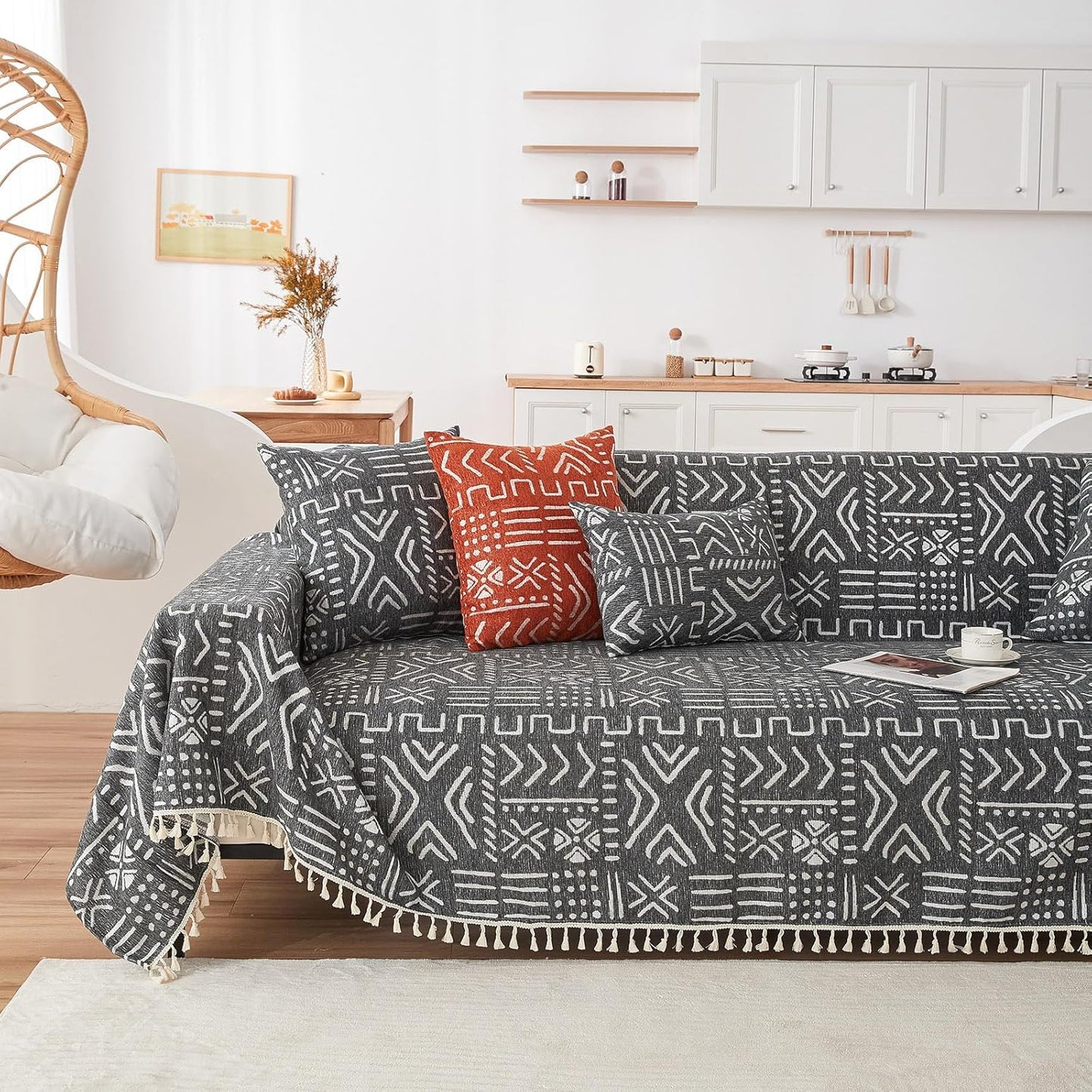 VClife Couch Cover Japanese Style Soft Chenille Protector 71in