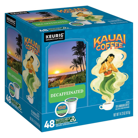 Kauai Coffee K-Cup Pods for Keurig Brewers - Decaf Medium Roast
