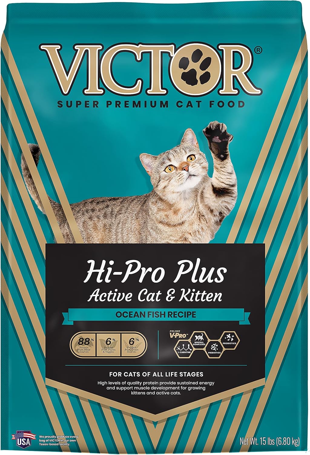 VICTOR Super Premium Cat Food for Active Cats and Kittens