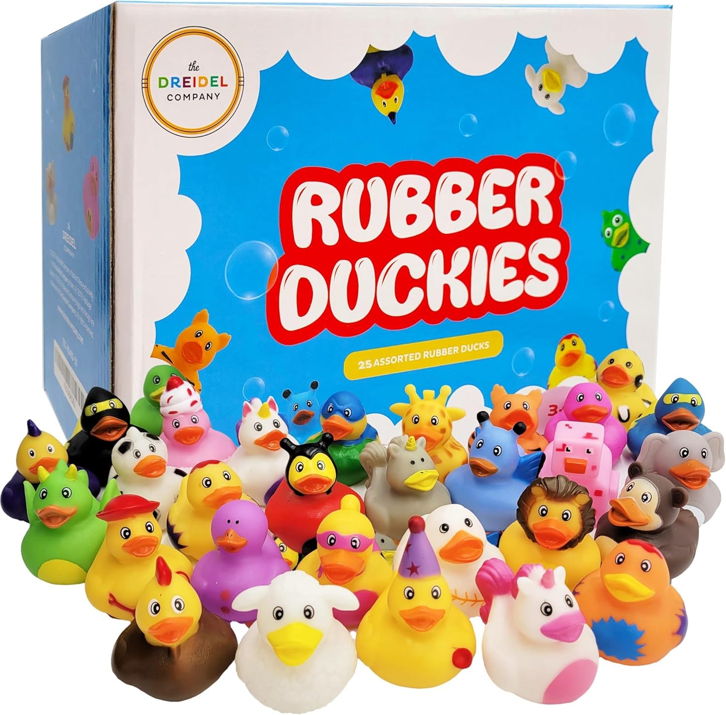 Assortment Rubber Duck Toy Duckies for Kids - Fun Bath Gifts