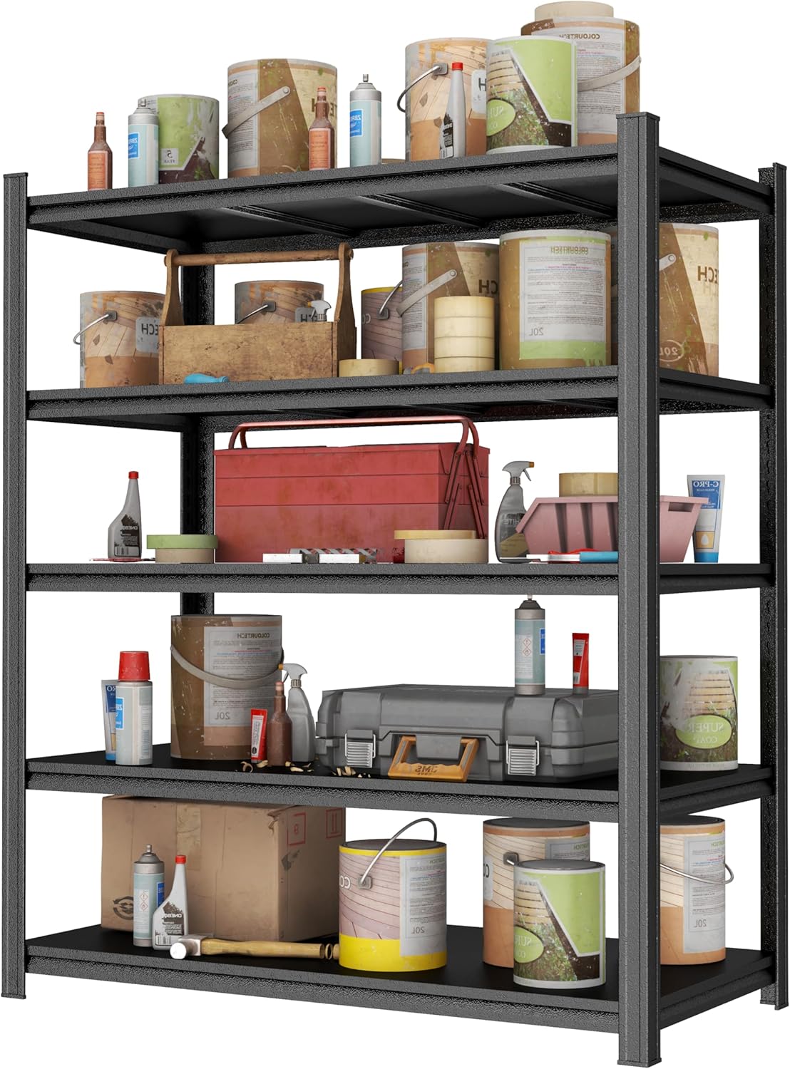 Heavy Duty Metal Garage Shelving Unit for Tools and Equipment