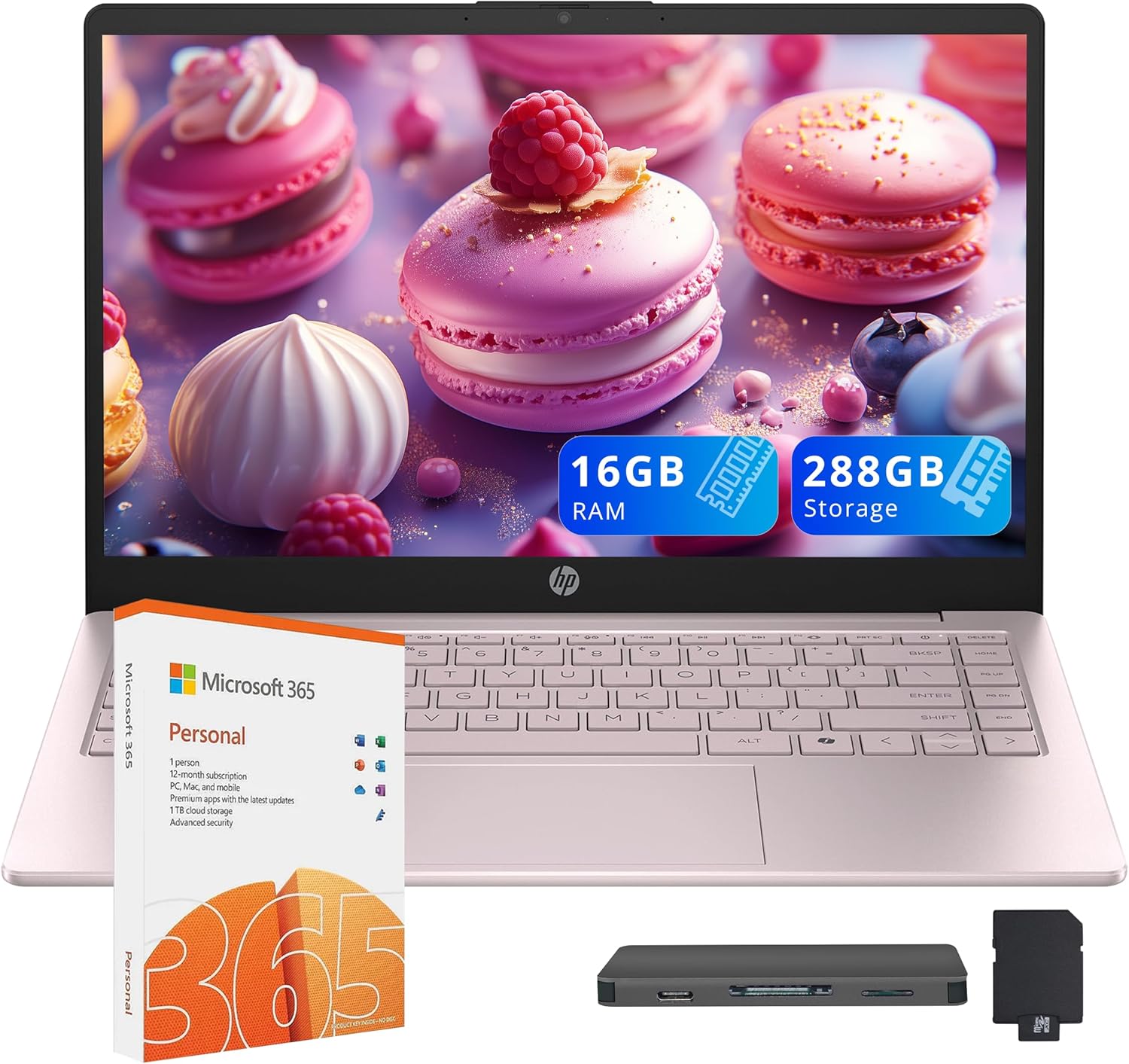 HP Stream 14 HD Laptop with Intel N150 Processor and 16GB RAM