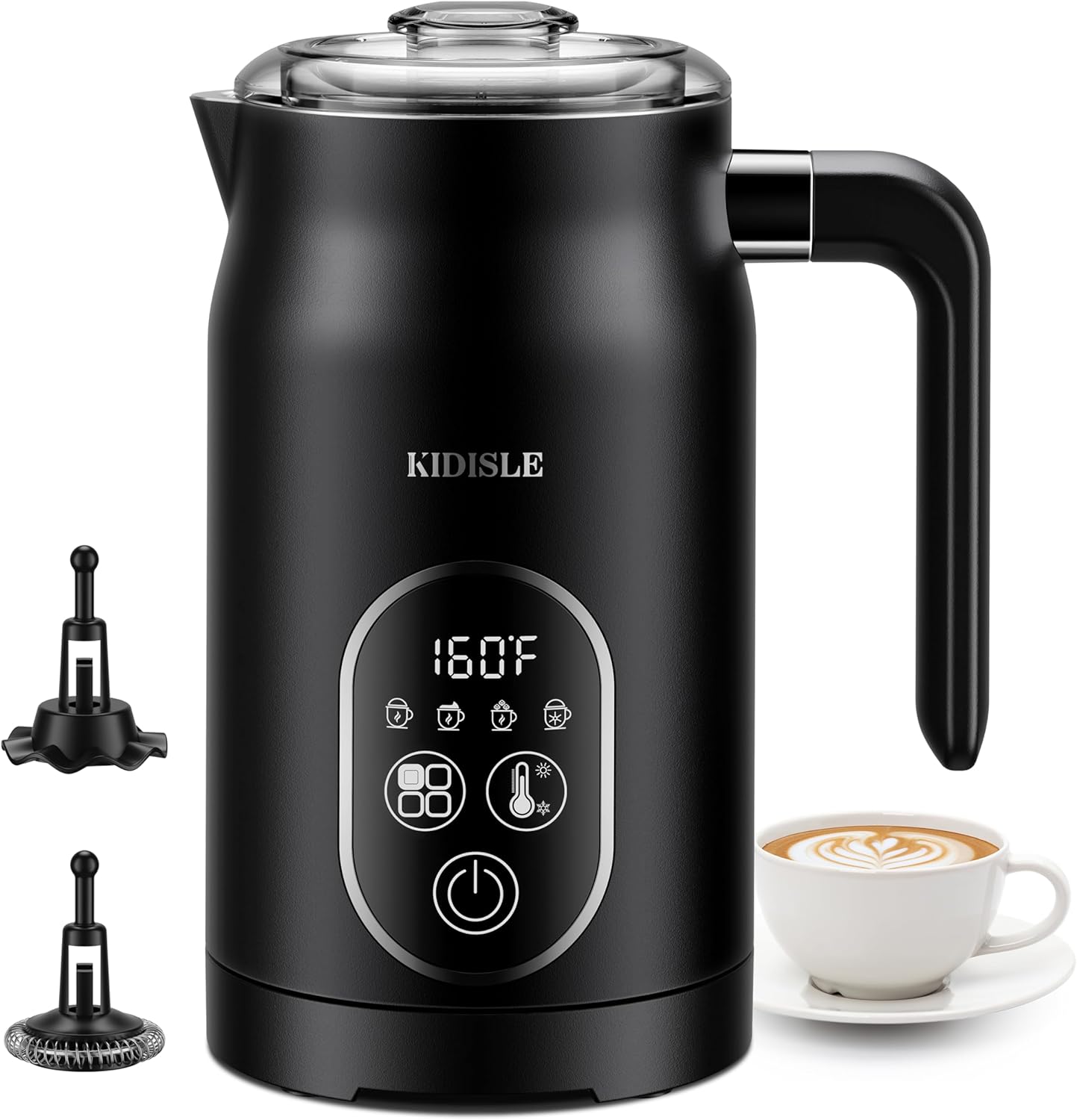 4-in-1 Electric Milk Frother and Steamer for Coffee Lovers