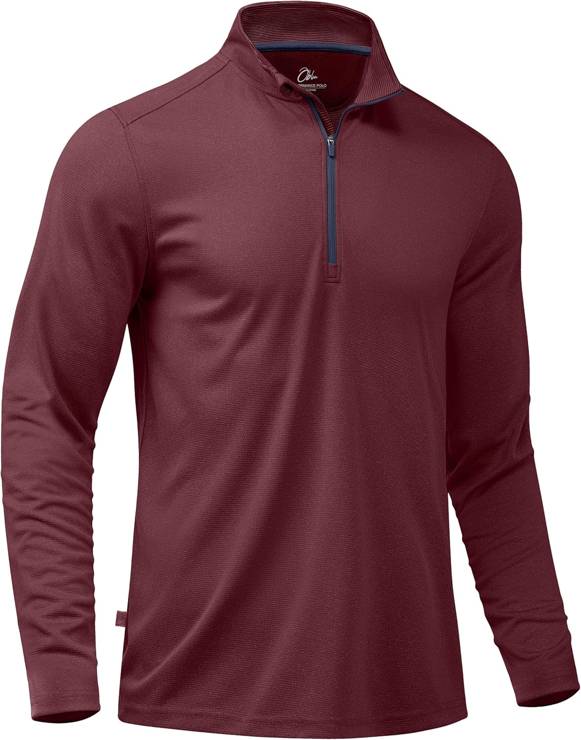 Obla Golf Quarter Zip Pullover for Men with Sun Protection