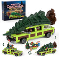 Christmas Village Movie Building Toy Set 4 in1 Station Wagon - Classic