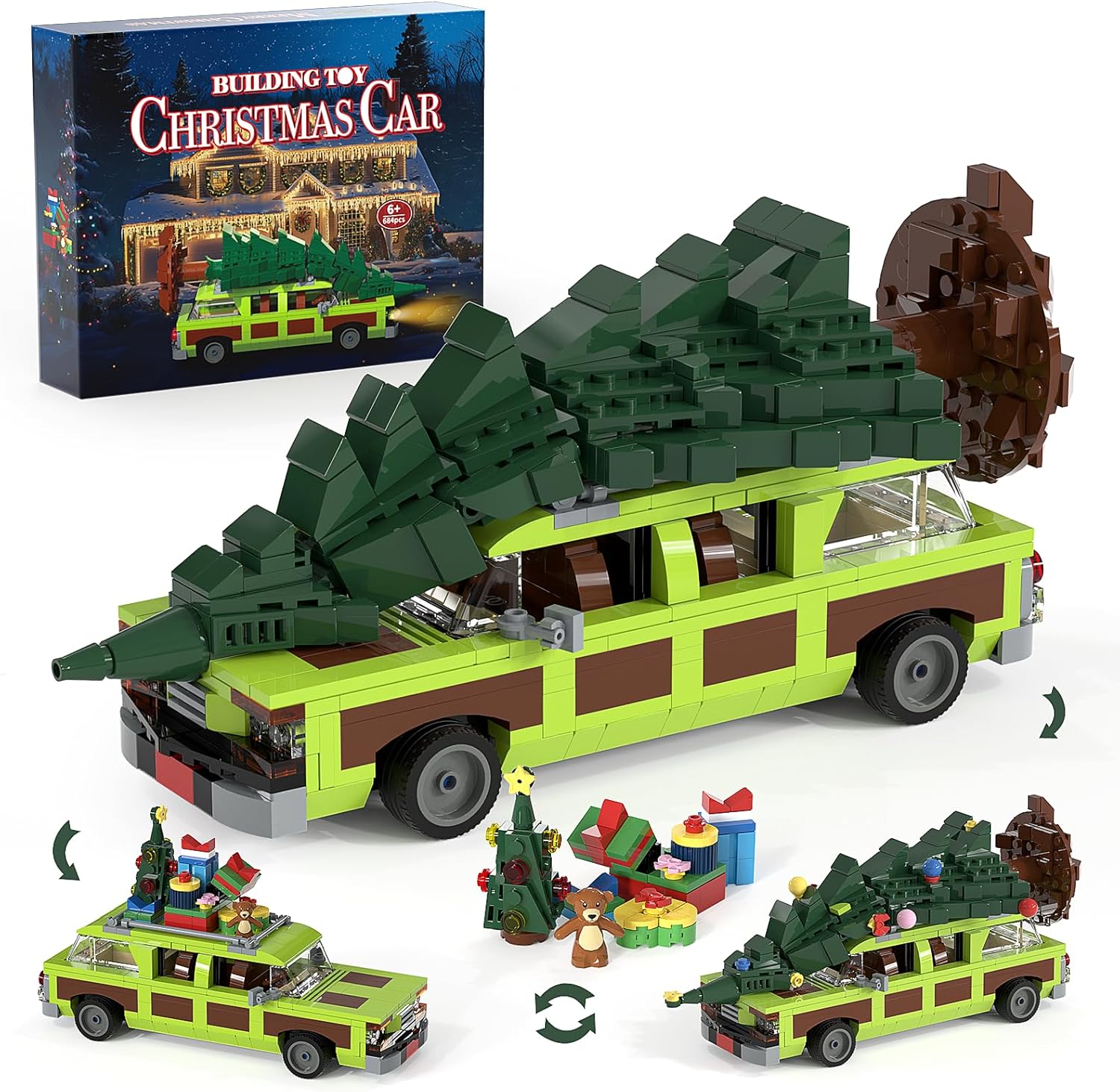 Christmas Village Movie Building Toy Set for Holiday Fun
