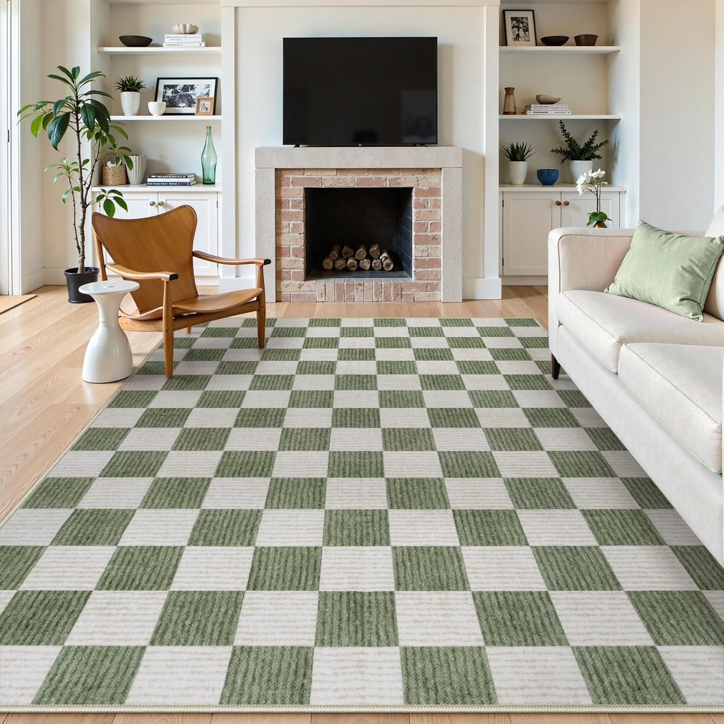 LIVEBOX 8x10 Area Rugs for Living Room, Non-Slip Washable Design