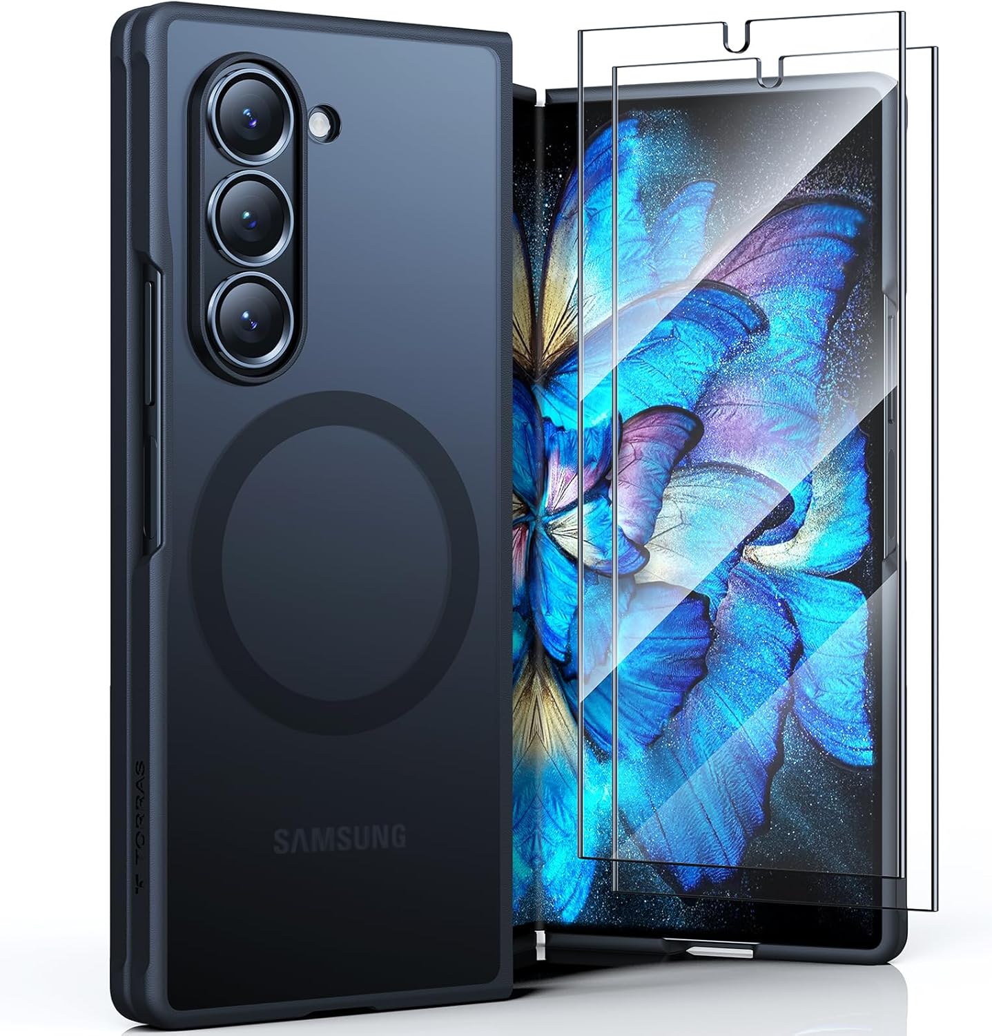 TORRAS Z Fold 6 Case with Screen Protector - Slim & Shockproof