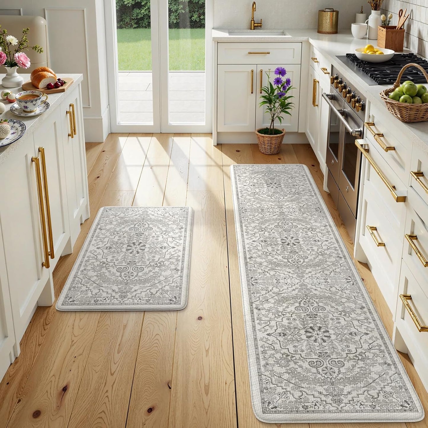 KIMODE Anti Fatigue Kitchen Mats for Comfort and Style