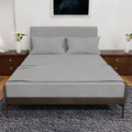 King Size Sheets Set Silver - 4 Piece Deep Pocket Cooling Sheets