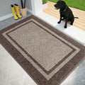 Dirt Trapping Door Mat 34 in x 60 in Beige & Grayish Brown - Low