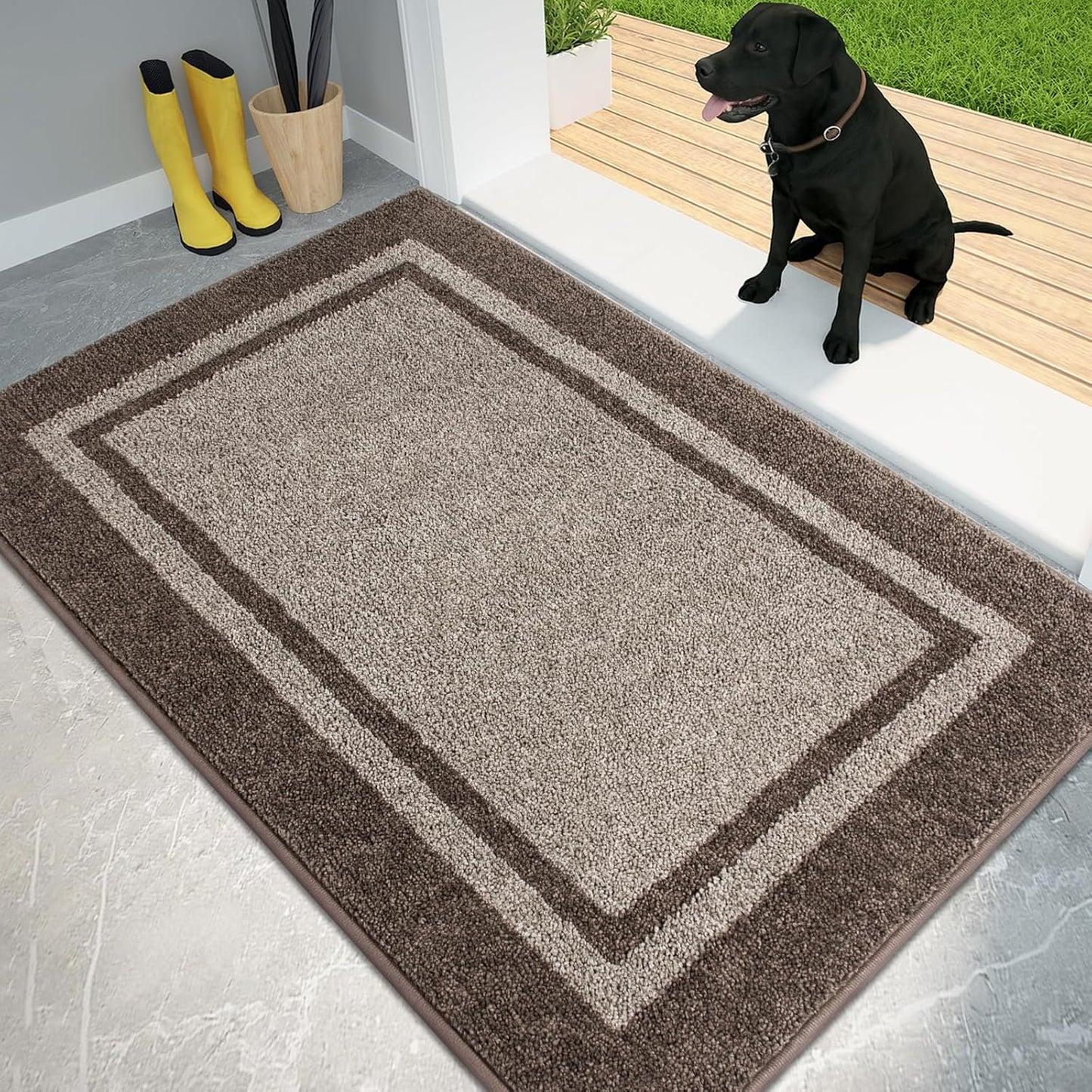 PURRUGS Dirt Trapping Door Mat 34in x 60in for Indoor Use
