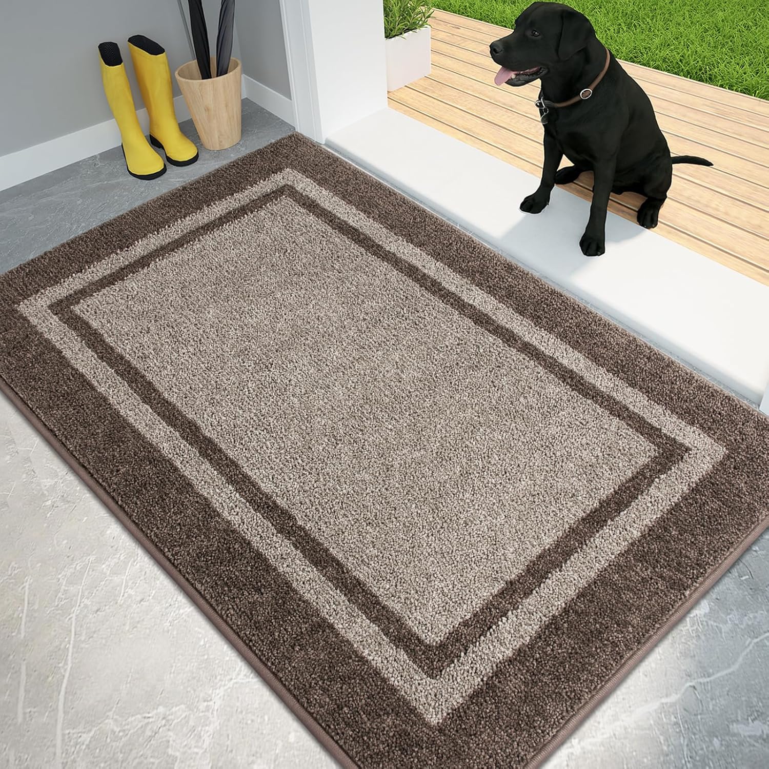 PURRUGS Dirt Trapping Door Mat 34in x 60in for Indoor Use