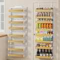 8 Tier Over The Door Pantry Organizer - Space Saving Spice Rack