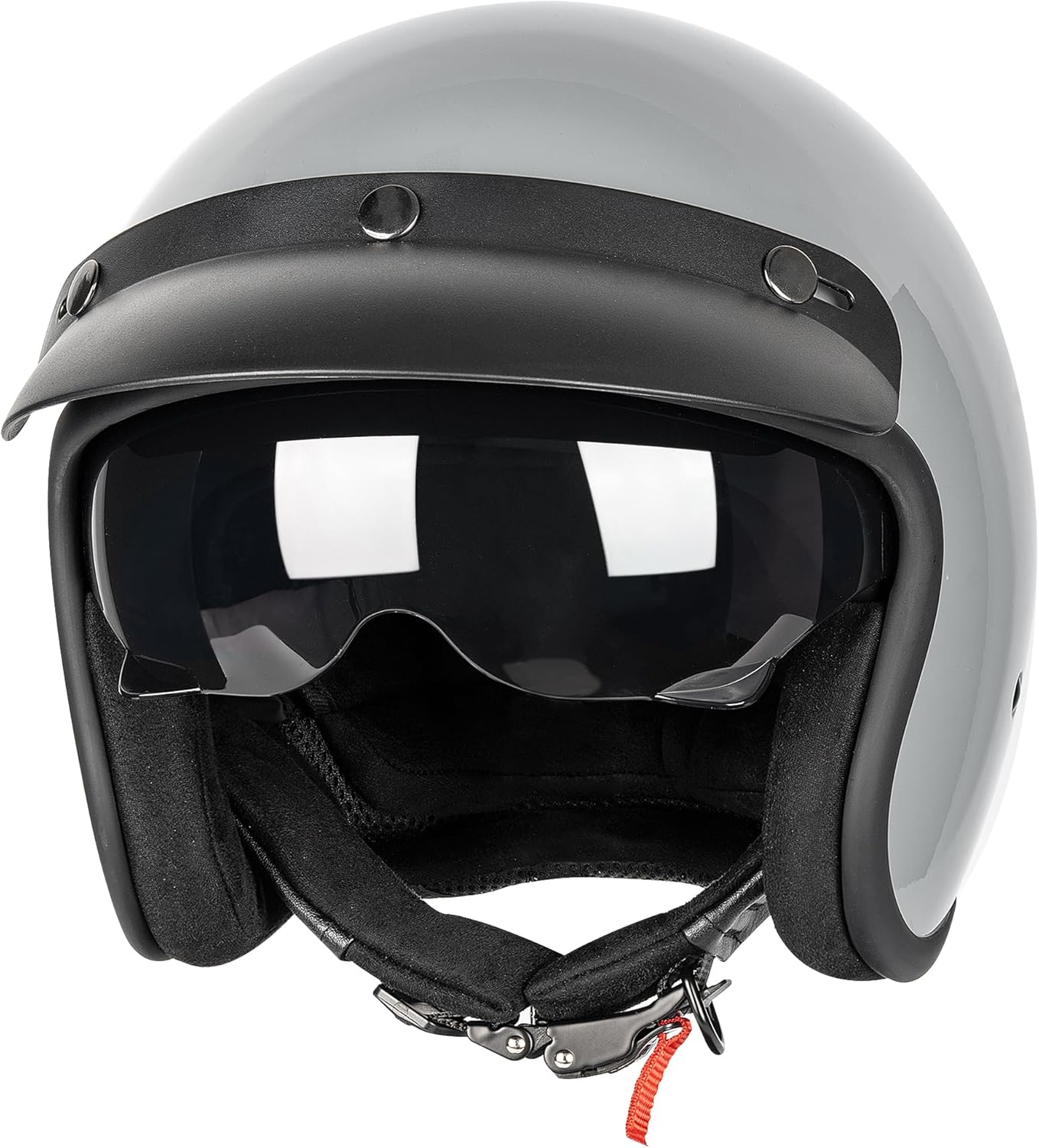 3/4 Open Face Retro Motorcycle Helmet for Vintage Style Lovers